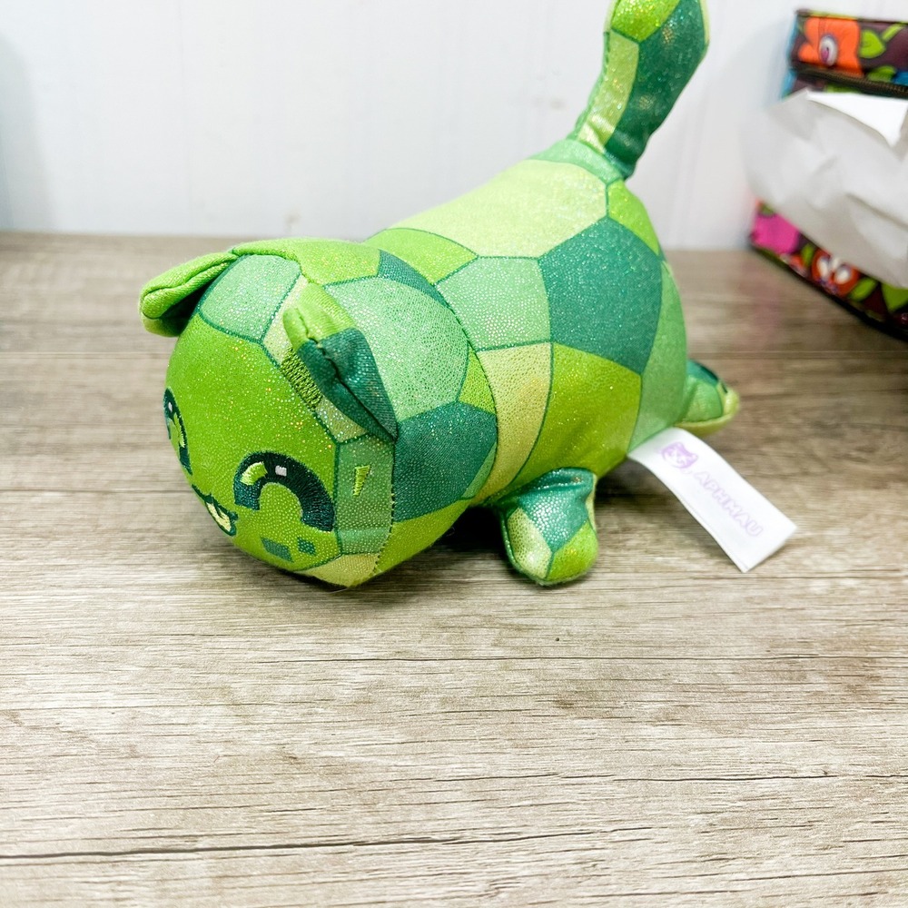 Aphmau MeeMeows Mystery Plush Emerald Cat Celestial Collection Green Glitter 6in